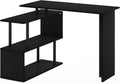 L-Shape Computer Desk with 3-Tier Shelves F31547