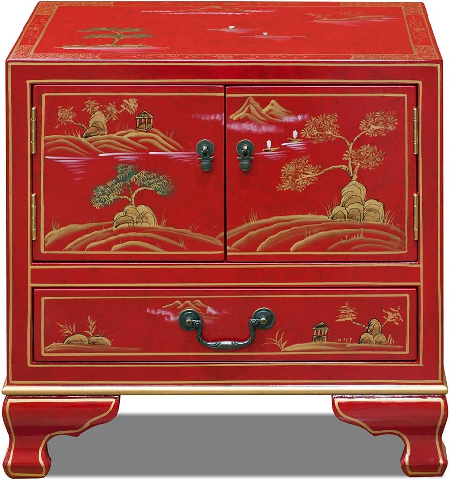 Red Accent Cabinet Z61307