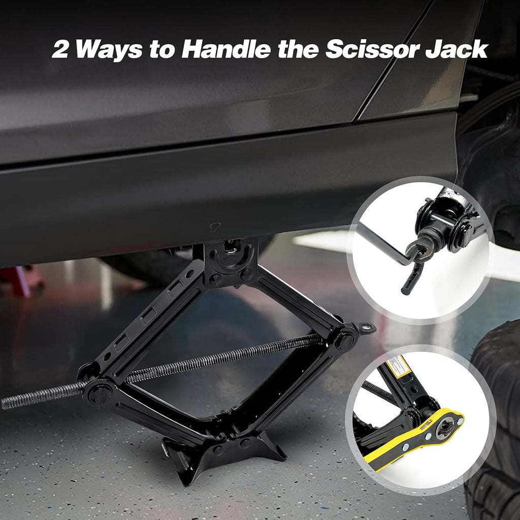 Scissor Lift Jack 2.5 Ton Capacity Pack of 2 O441