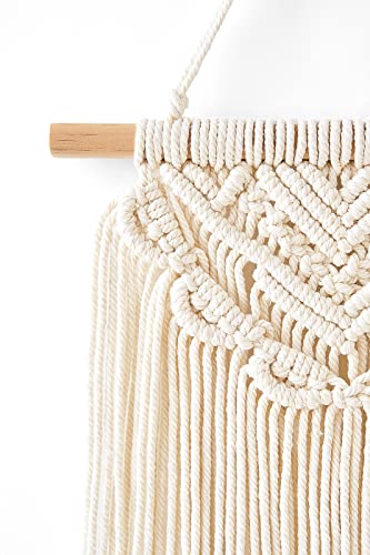 2 Pcs Macrame Wall Hanging, Small Size 13" L x 10" W and 16" L x 10" W W56252