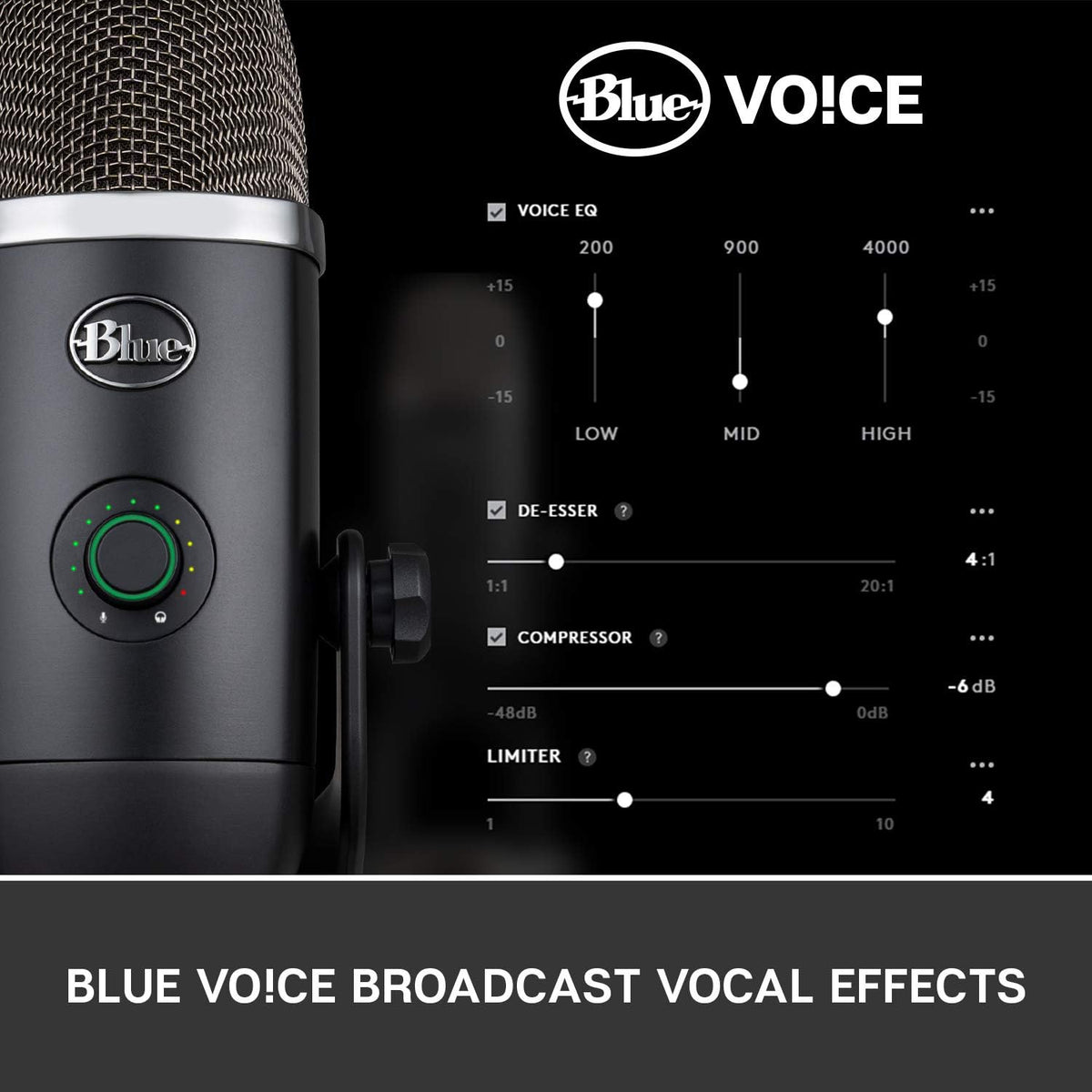 Condenser USB Microphone with LED Lighting V197