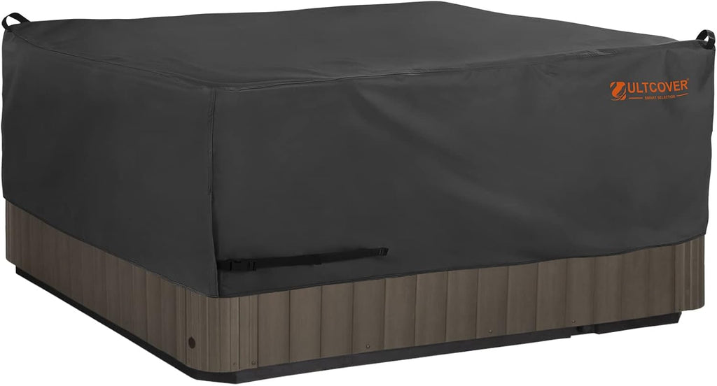 Black 76 inch Square Outdoor Hot Tub Cover V974173
