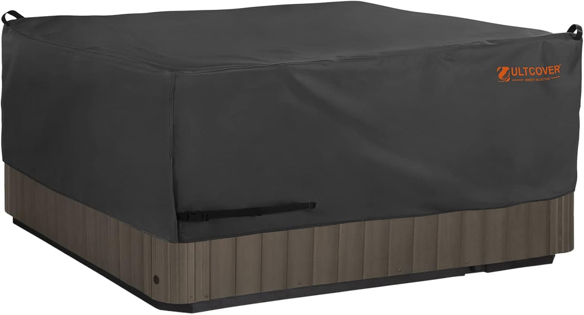 Black 76 inch Square Outdoor Hot Tub Cover V974173