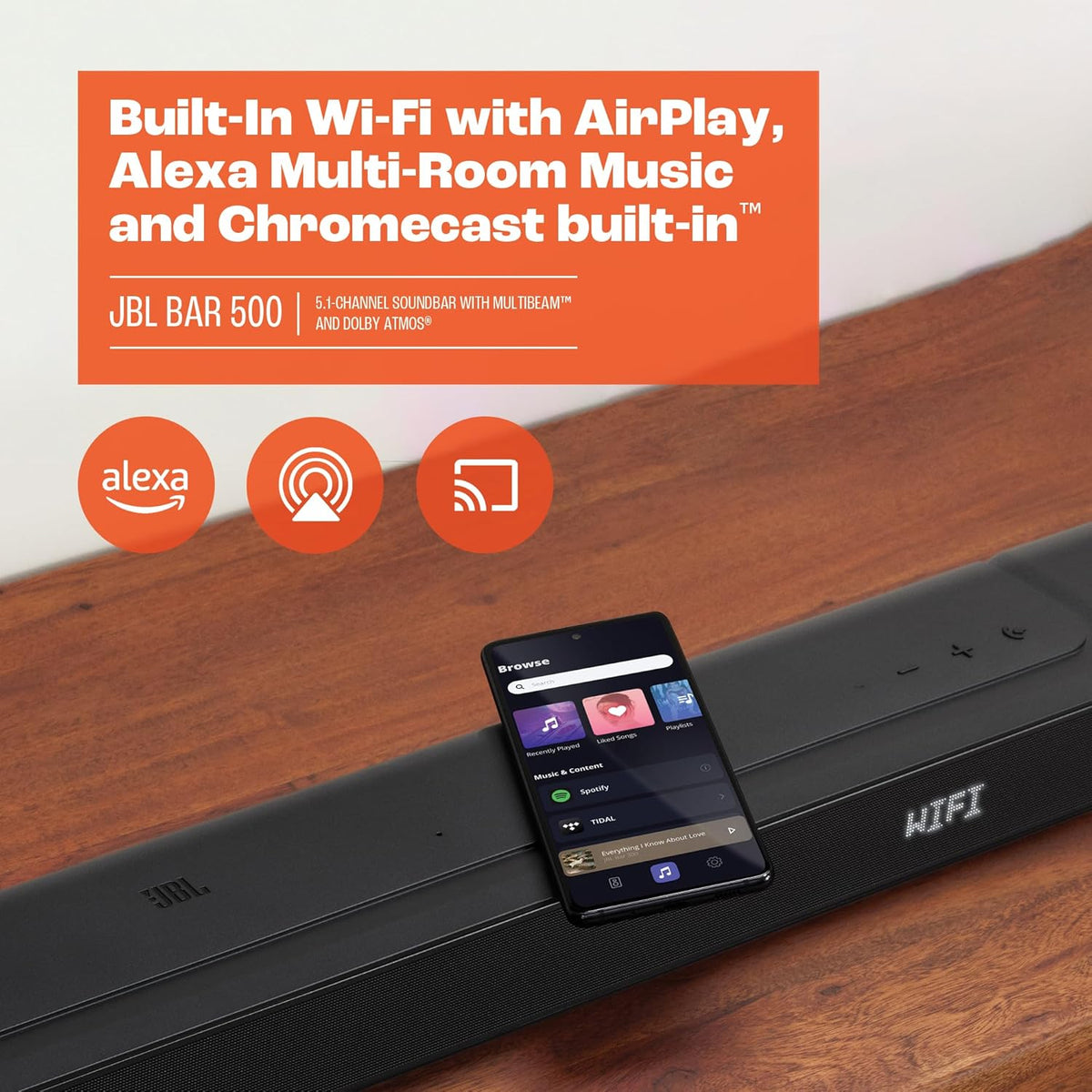 5.1-Channel Black Soundbar with Dolby Atmos E94218