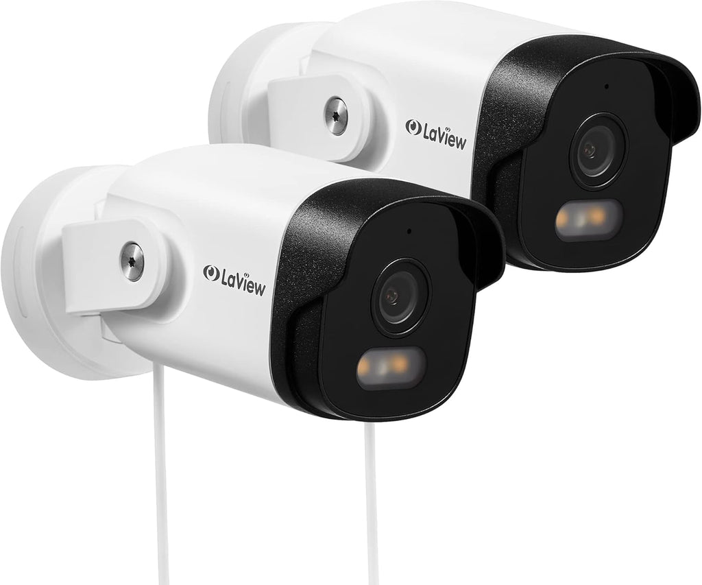 2K Wired Outdoor Security Camera with Color Night Vision C493849