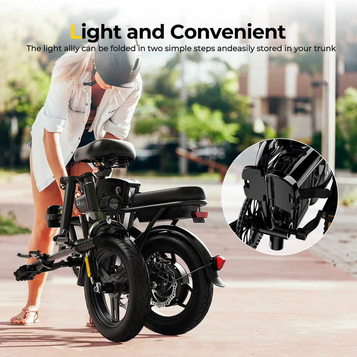 36V 10Ah Foldable Electric Bike 400W Motor U607943