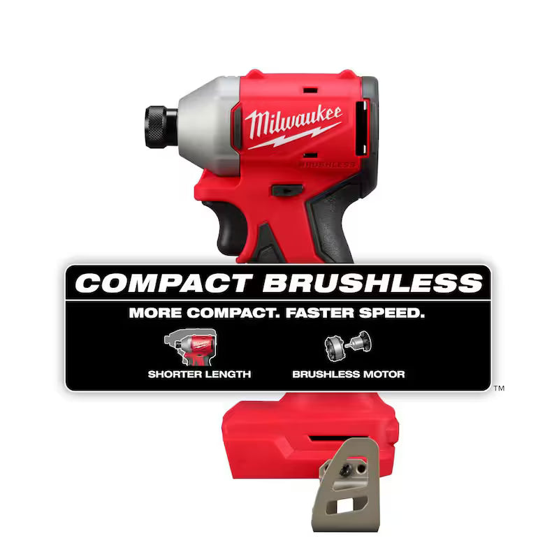 18V Brushless Cordless 1/4 in. Compact Impact Driver E9006