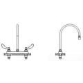 Two Handle Cast Deck-Mount Faucet X8292