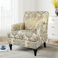 Modern Accent Chair with Wood Legs and Thick Cushion I586922