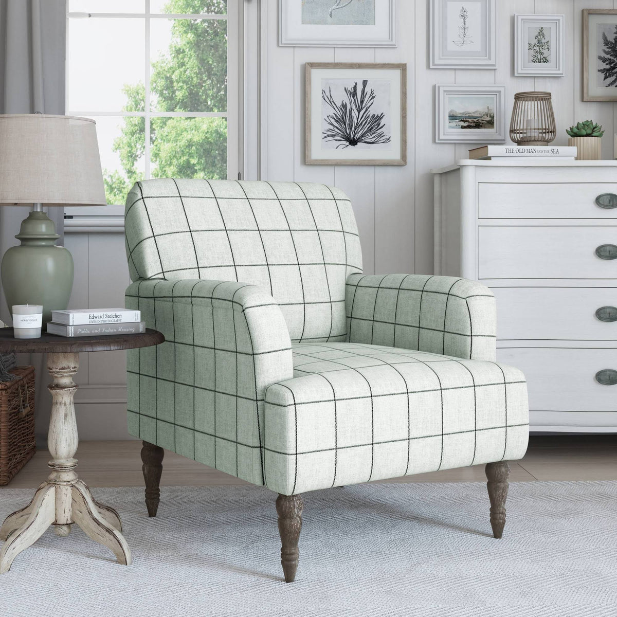 Black Polyester Blend Armchair Q550132