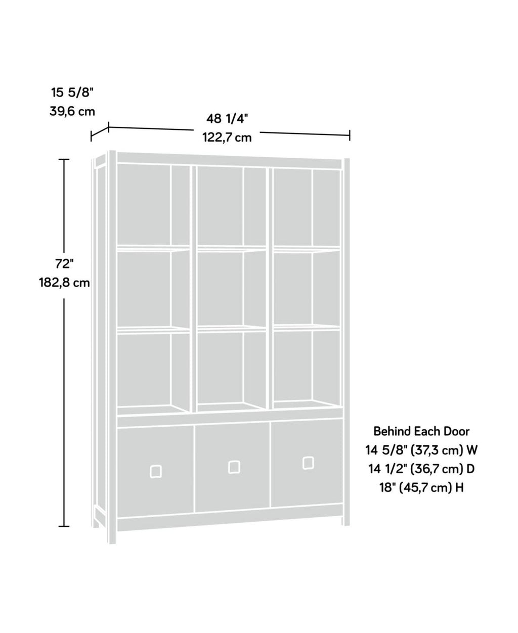 Mystic Oak Storage Wall K585561