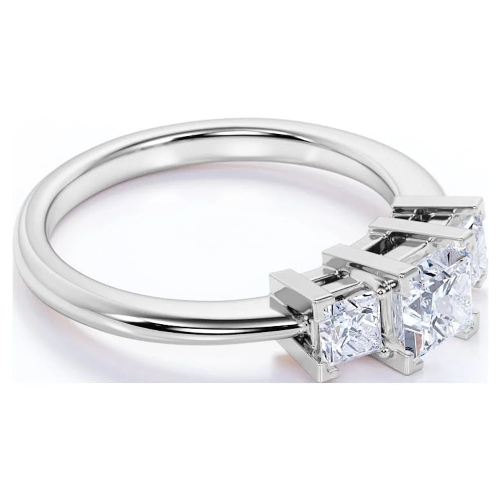 10K White Gold Princess Cut Diamond Engagement Ring L175182