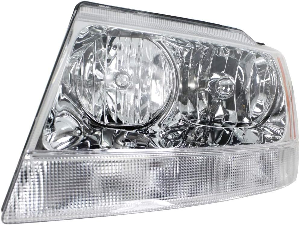 Headlight Assembly for Jeep Grand Cherokee 1999-2004 Pair Driver and Passenger Side P74107