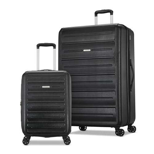 Black 3 Piece Hardshell Spinner Luggage Set H3431