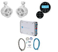Marine Bluetooth Receiver with Remote and 6.5" Wakeboards and 2-Ch. Amplifier X4444