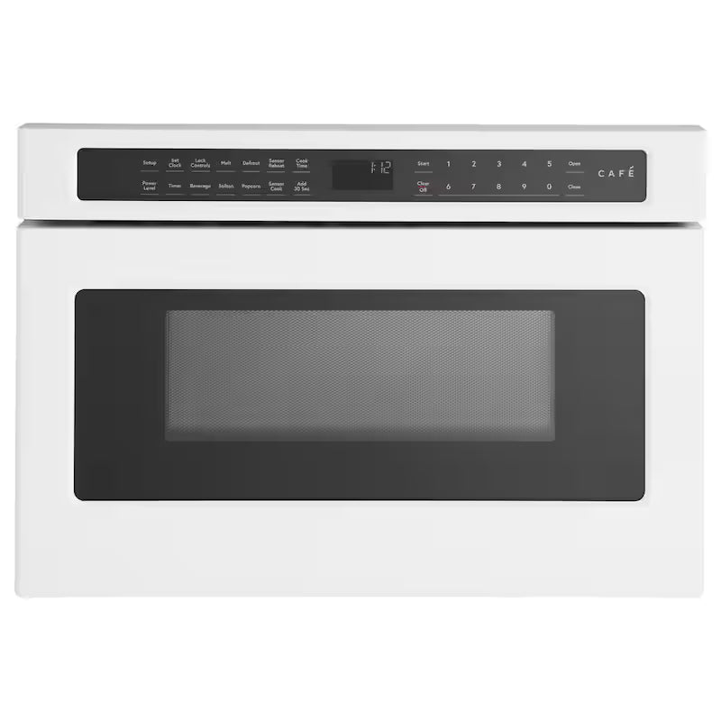 Built-In Microwave Drawer in Matte White with Sensor Cooking V9912