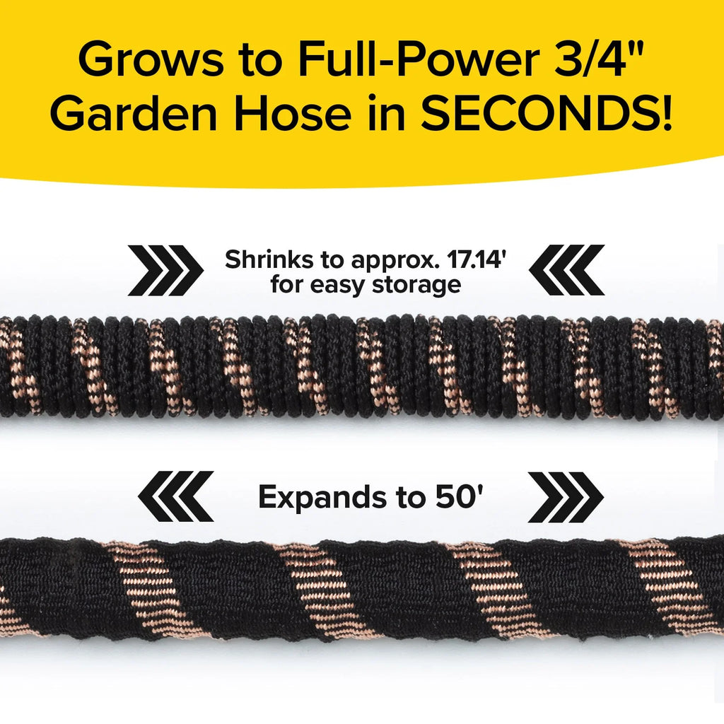 50 Ft Expandable Water Hose with Thumb Spray Nozzle Z477013
