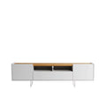White TV Stand with 6 Shelves F2753