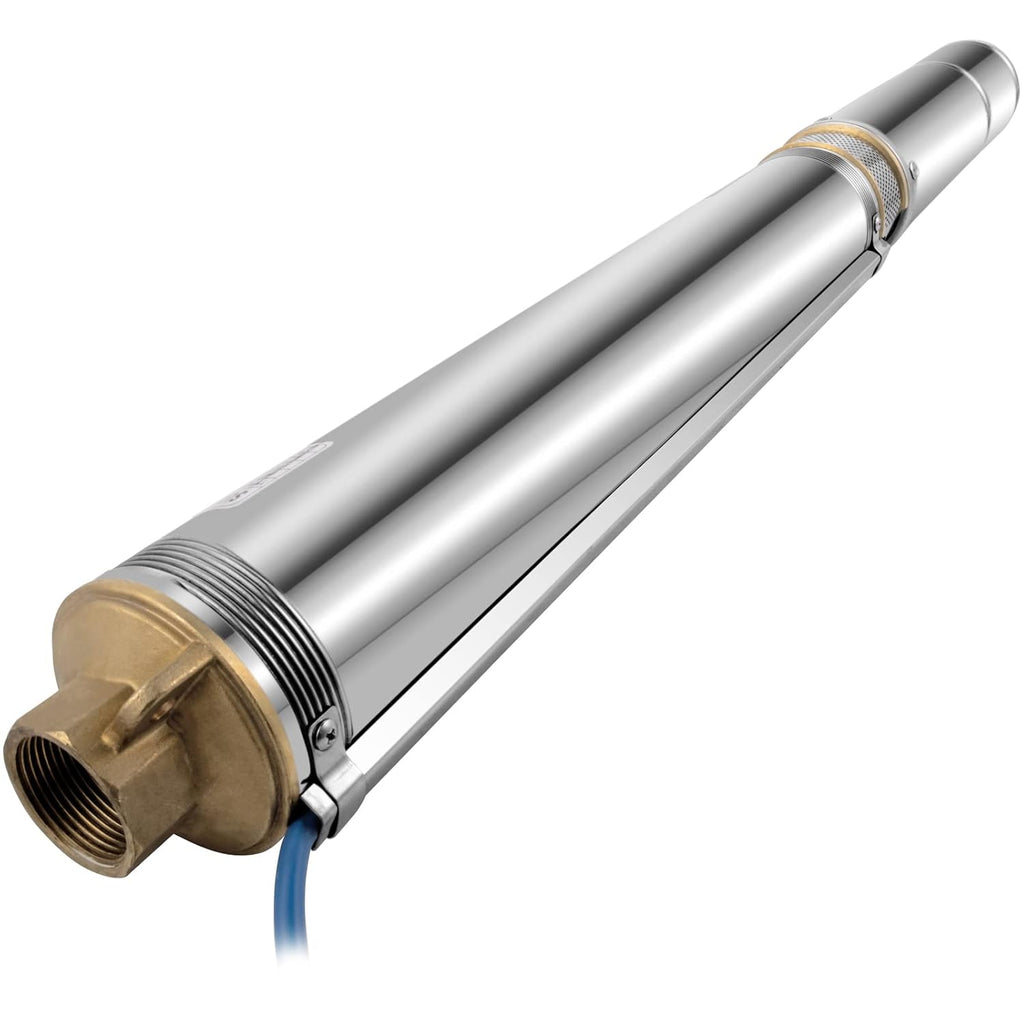Stainless Steel Submersible Well Pump 1.5 HP 110V 131ft Cable 24GPM C2216