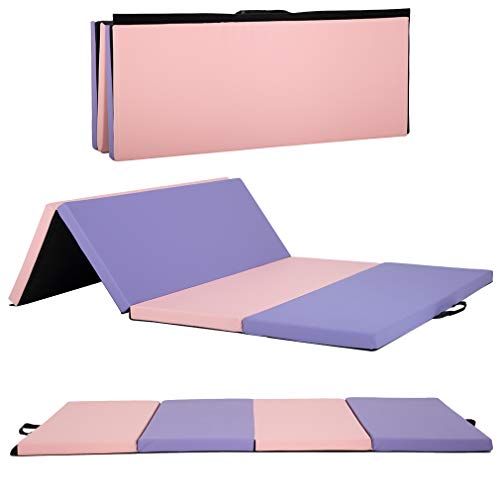 Portable Foldable Gymnastics Tumbling Mat with Carrying Handles S395030