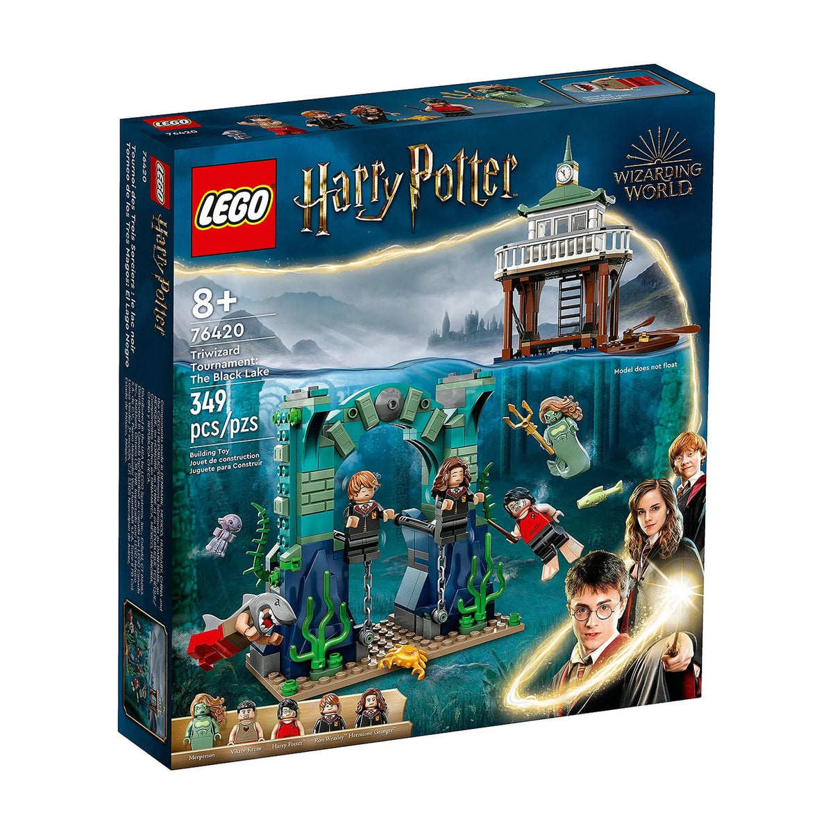 LEGO Harry Potter Triwizard Tournament: The Black Lake Building Set 76420 Toy Playset with Harry, Hermione, and Ron Minifigures B76284