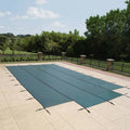 Green 18-Year Mesh Safety Cover for 12-ft x 24-ft Rect Pool T952