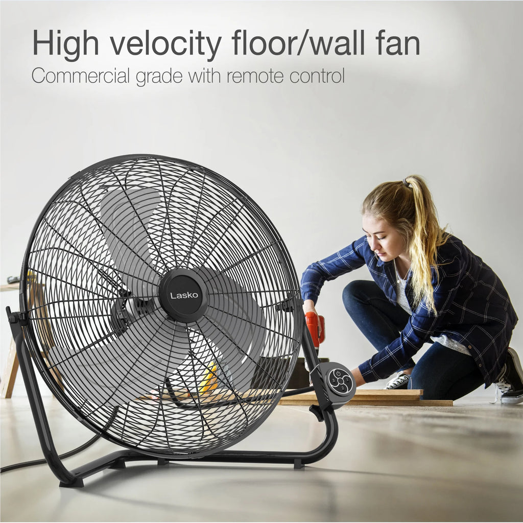 20" High Velocity Floor Fan with Remote Q4877