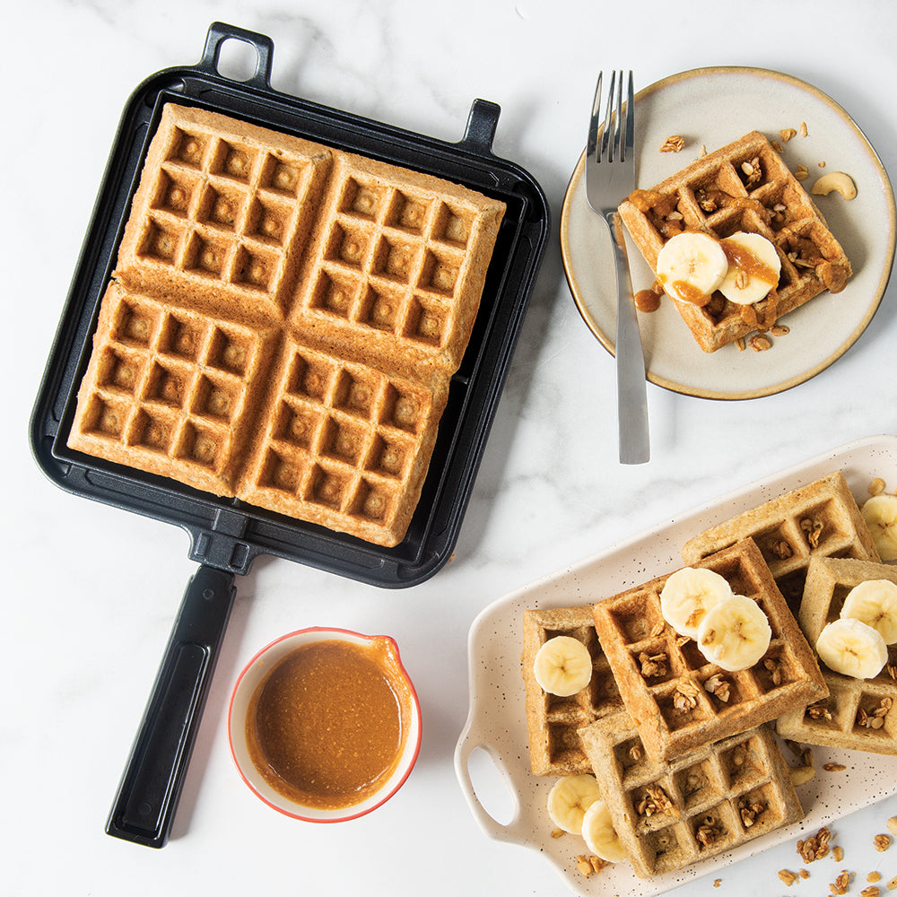 Cast Aluminum Stovetop Belgian Waffler O8571