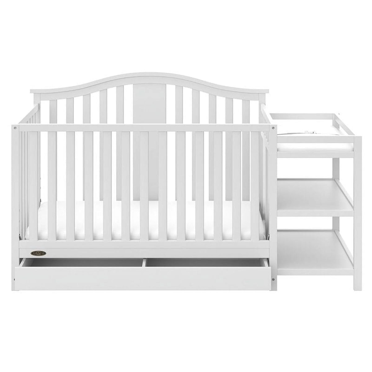 4-in-1 Convertible Crib and Changer with Drawer X5024