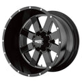 Black Milled 22x14 8x170 Wheel G101