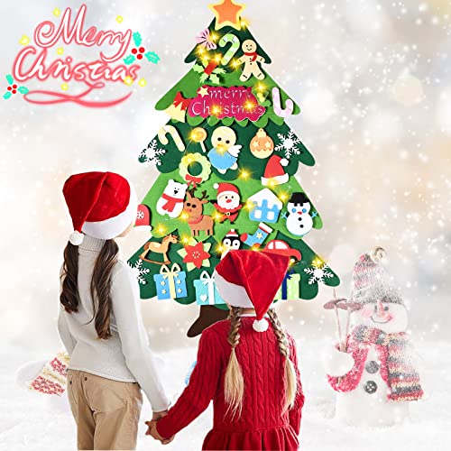 Felt Christmas Tree 35 Pcs Decorations F1039