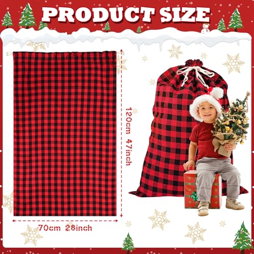 35''x55'' Jumbo Christmas Drawstring Gift Bags I2570