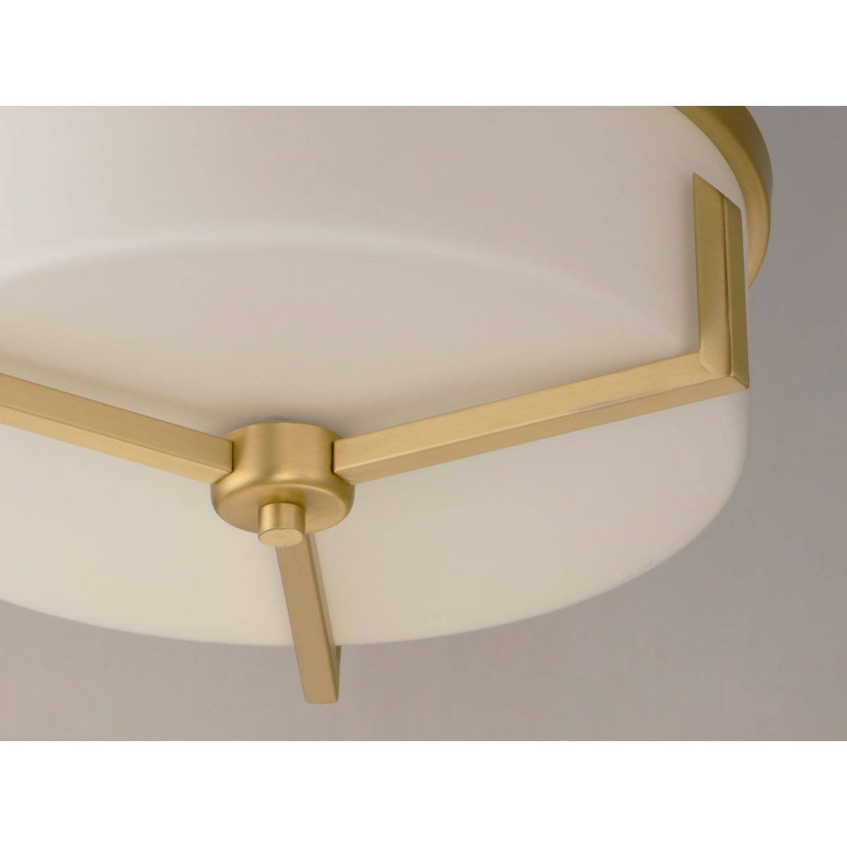 Satin Brass 3-Light Flush Mount S940