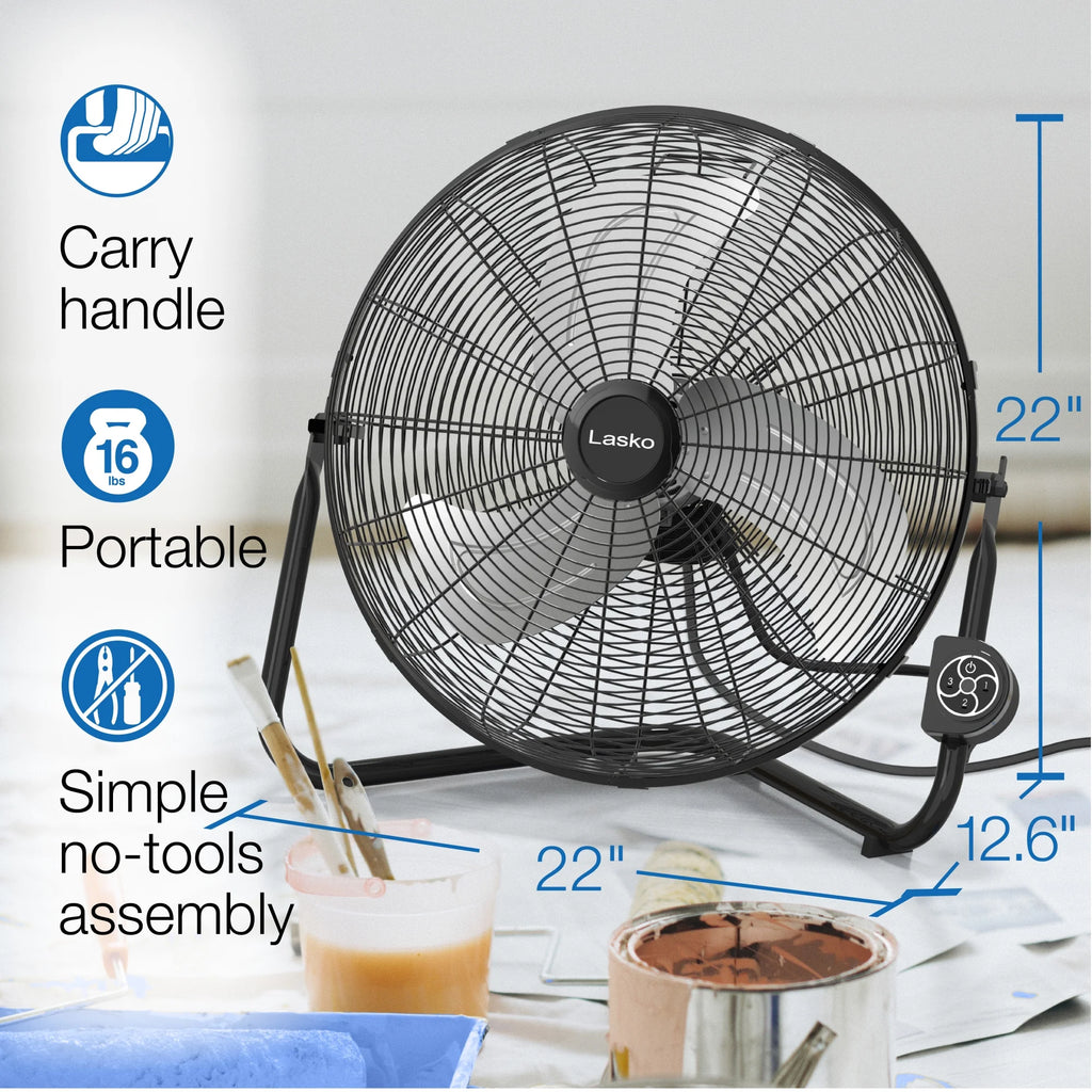 20" High Velocity Floor Fan with Remote Q4877