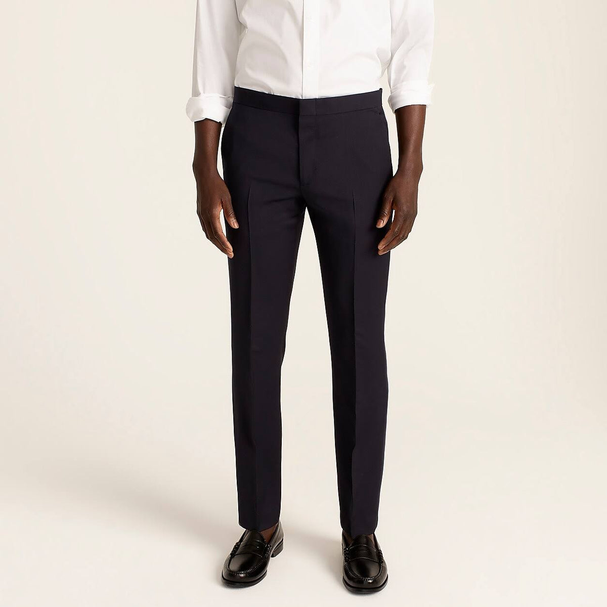 Slim-Fit Tuxedo Pant in Italian Wool E12421