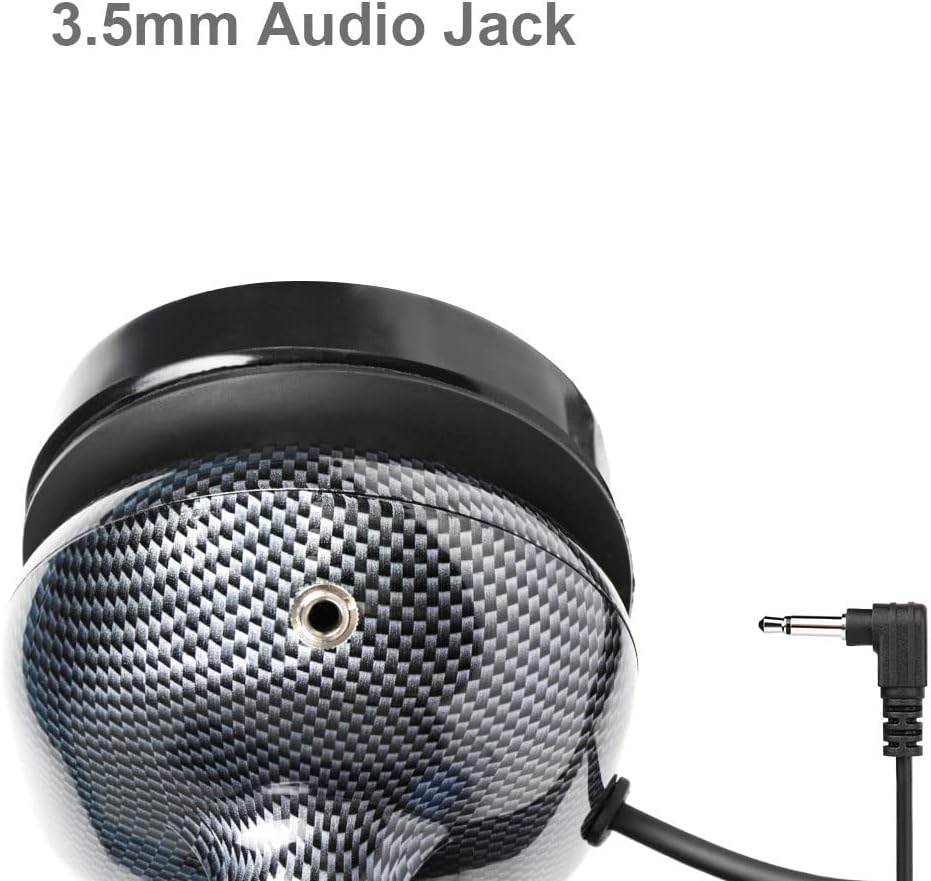 Carbon Fiber Style Behind The Head Two Way Radio Headset with Coil Cord Cable, Pack of 2 G1668