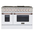 White Dual Fuel Propane Gas Range Y1609