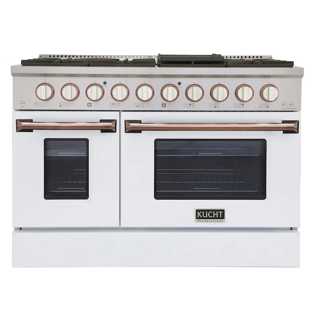 White Dual Fuel Propane Gas Range Y1609