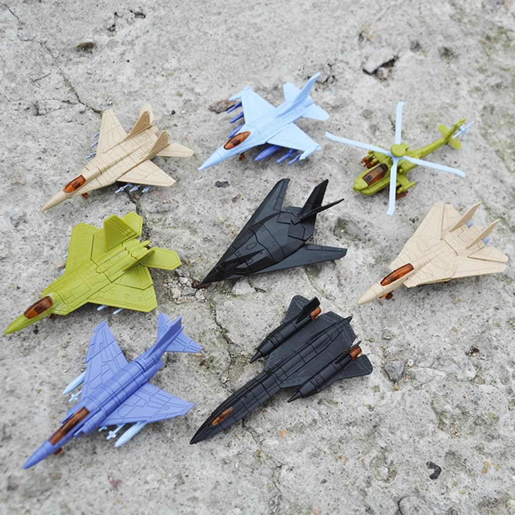 8 Pieces Biplane Toy Set P304736