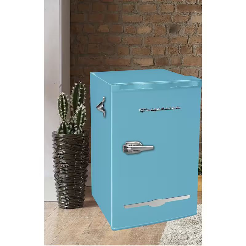 Blue Retro Compact Mini Fridge B51706