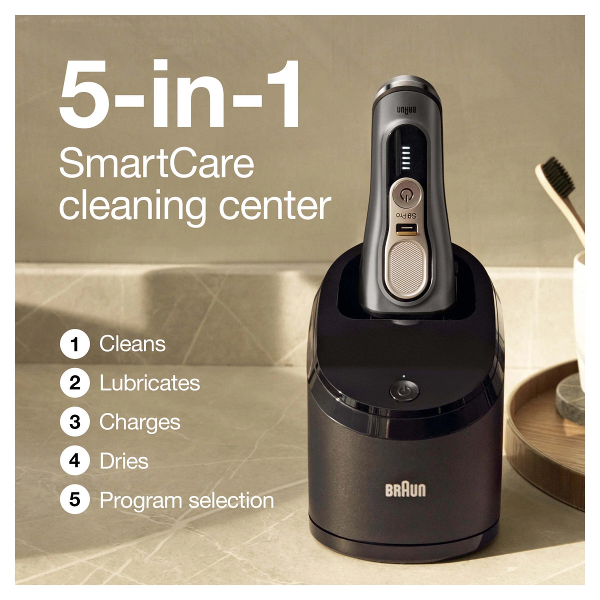 Rechargeable Wet Dry Electric Shaver with Clean Station N508099