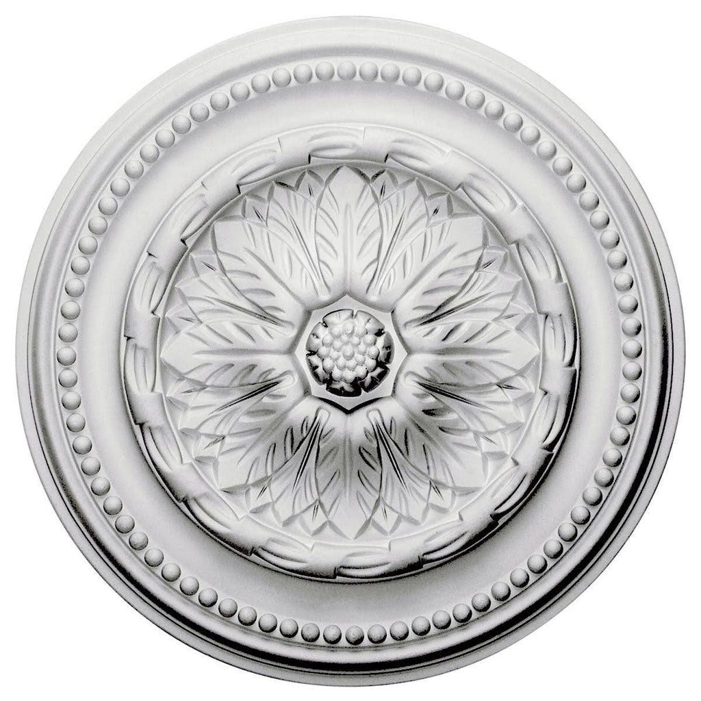 15 3/4 inch x 1 7/8 inch Hand-Painted Rust Ceiling Medallion K718