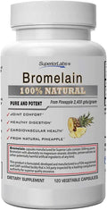 Bromelain 500mg Non GMO Enzyme 120 Vcaps M64700