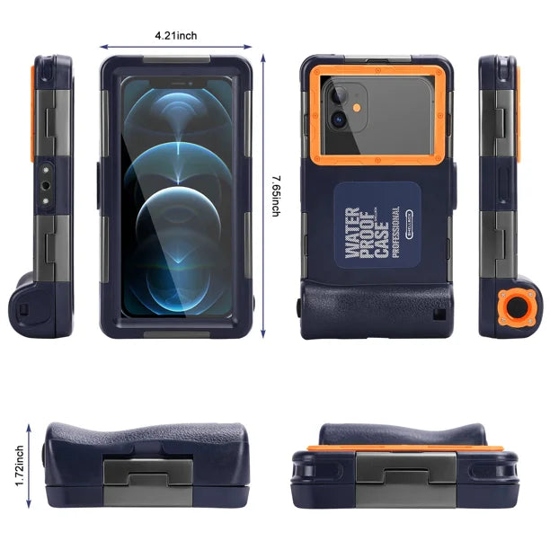Waterproof Protective Case for Phones Up to 6.9 Inch with Lanyard K4590