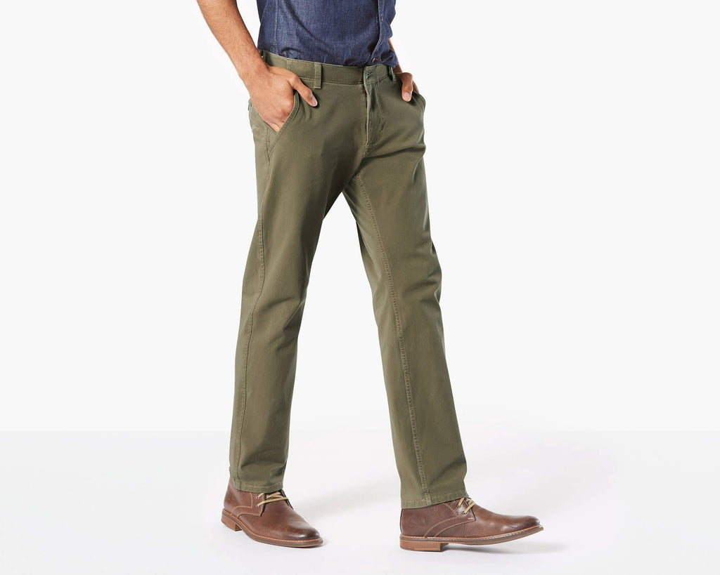 Slim Tapered Fit Olive 34 32 Pants G172