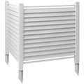 White 48" x 48" Louvered Privacy Screen W460087