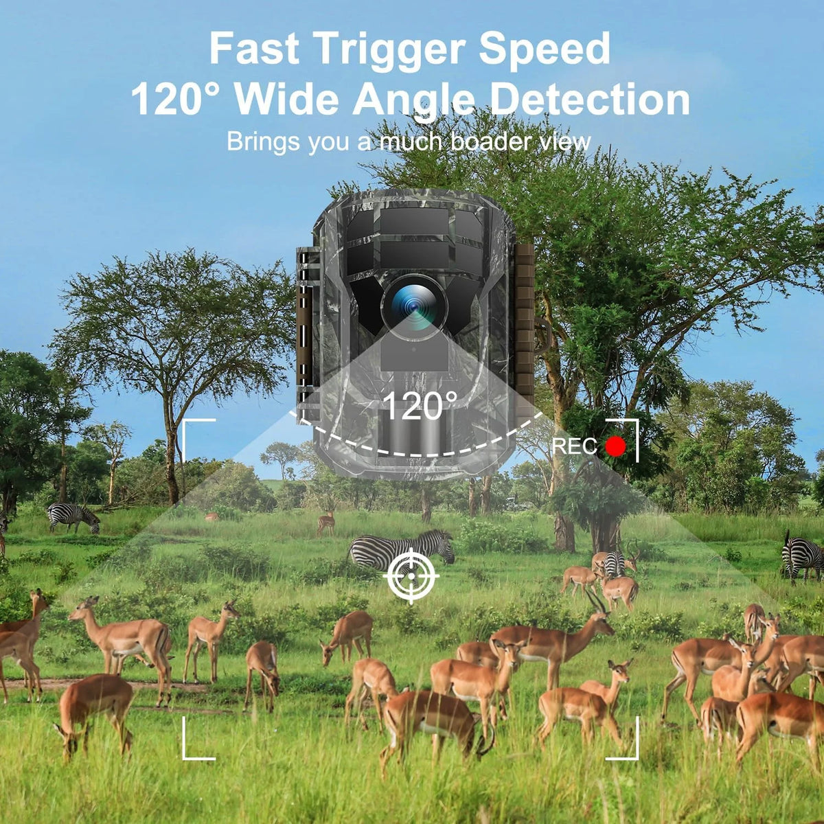 2 Pack 36MP 2K Infrared Night Vision Waterproof Trail Camera with 2.0" LCD K296