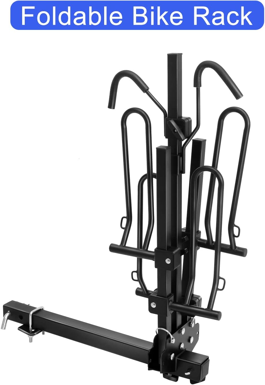 Hitch Mount Bike Rack, Foldable 2 Tray Bicycle Rack O631441