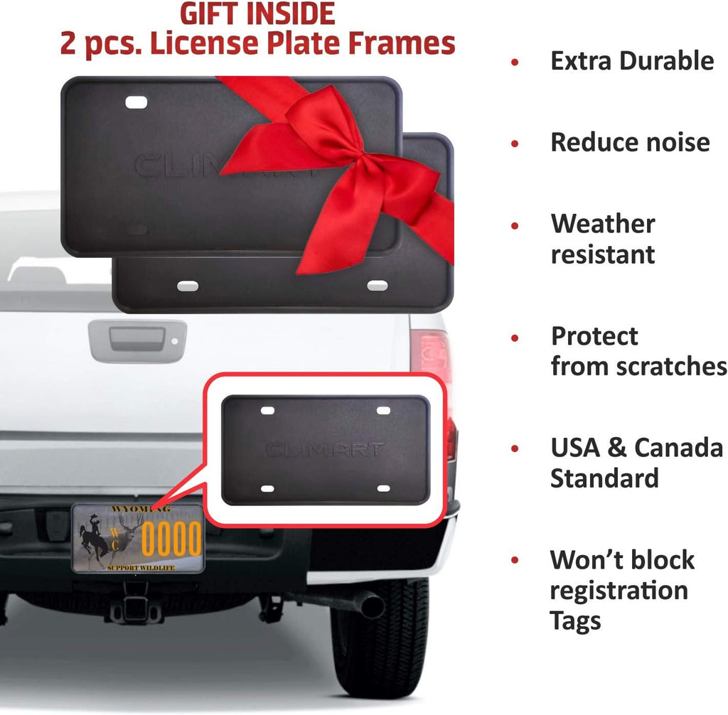 Rain Guards for Chevrolet Silverado GMC Sierra 2500HD Crew Cab, Tape-on Window Deflectors, 4pcs Q57796