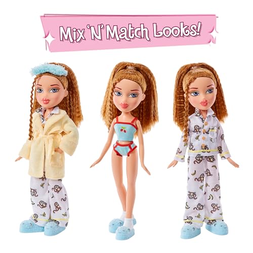 Fashion Doll with 2 Sets of Pajamas, Plush, and Accessories T658